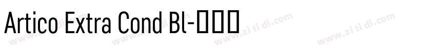 Artico Extra Cond Bl字体转换